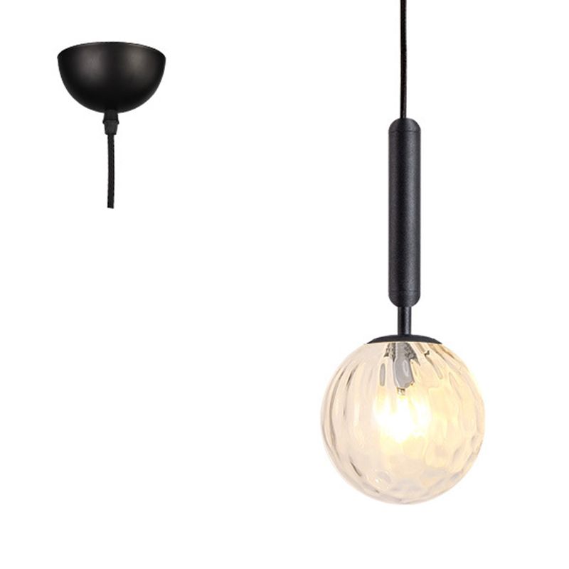 Modern Style LED Pendant Light Minimalism Glass Hanging Light for Dinning Room