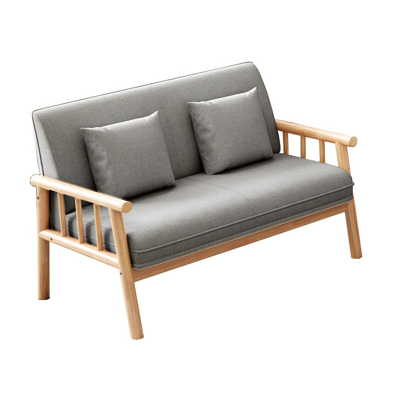 Linen Modern Tight Back Sofa 24"W Square Arm Sofa for Living Room