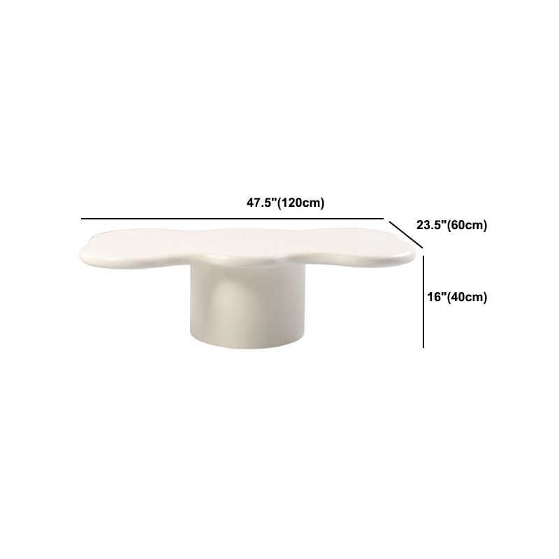 Geometric Coffee Table 1 Single Cocktail Table with 1/2 Pedestal