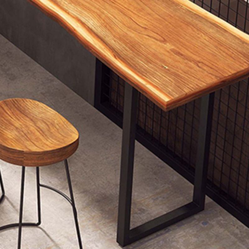 1/4/5/7 Pieces Industrial Rectangular Pub Table Set Wooden Counter Table Set