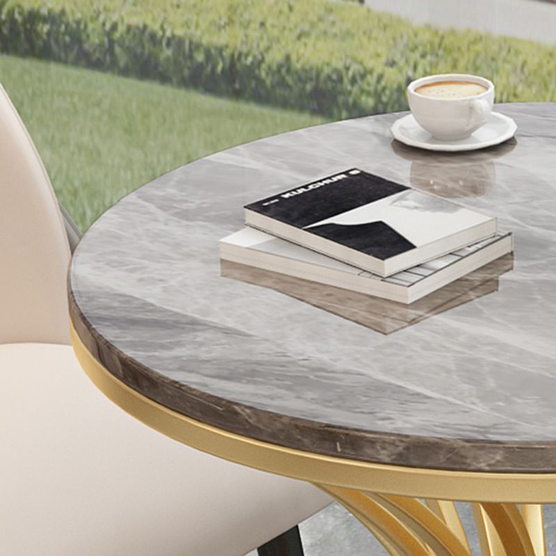 Nordic Round Stone Dining Table 1/3/4/5 Pieces Dining Set for Dining Room