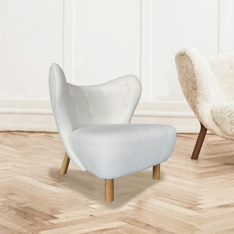 30.7" L x28.3"W x31.4"H Chair Armless Solid Wood Frame Chair