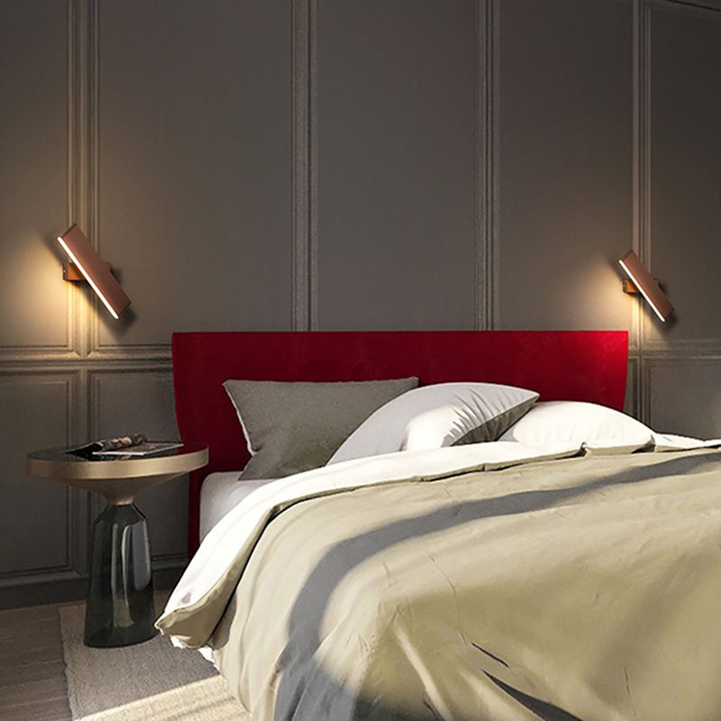 Application de lumière murale rectangulaire Appiculture de métal de style minimaliste moderne