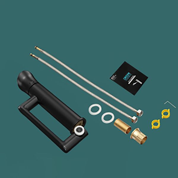 Contemporary Centerset Faucet Lever Handles Single Hole Solid Brass Circular Faucet