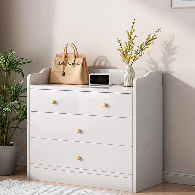 Contemporary Rectangle Manufactured Wood And Standard with Drawer Chest