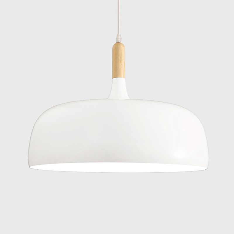 Moderne nordische einzelne hängende leichte Aluminiumkuppel -Makkaron -Hängelampe für Esszimmer