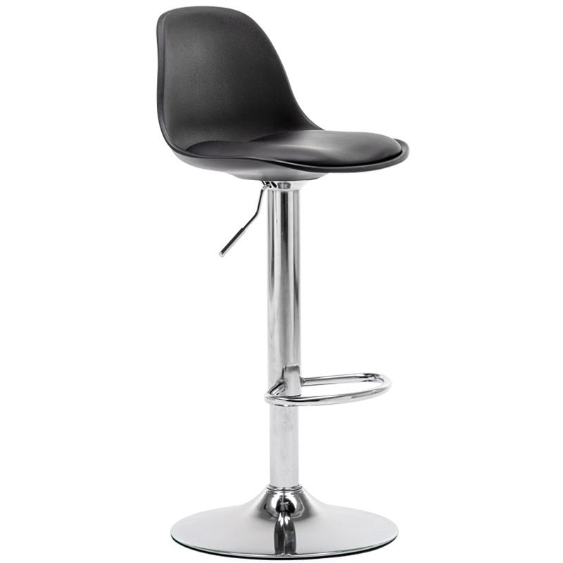 Modern Style Single Bar-stool with Adjustable Height Bucket Seat for Counter Kitchen