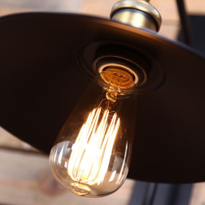 Industrielle Einfachheit Wandlampenvorrichtung mit Metallschatten für Salon -Café -Shop