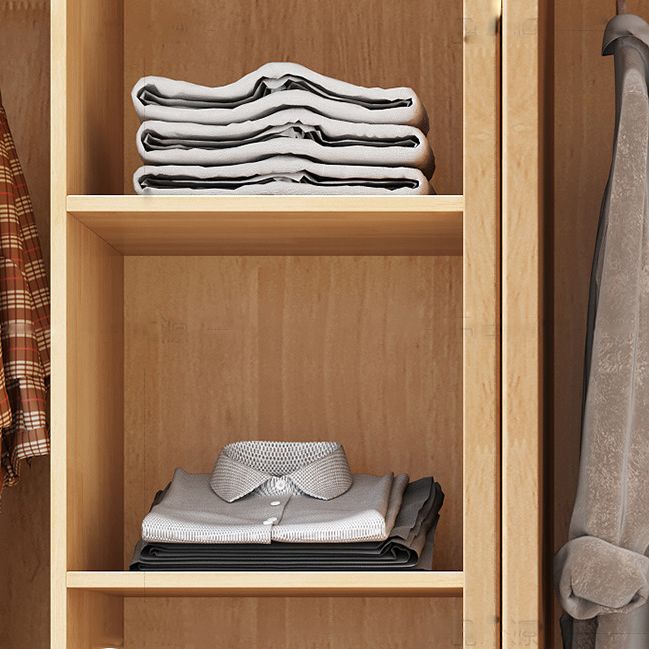 Contemporary Rubberwood Storage Cabinet Matte Finish Cabinet for Home