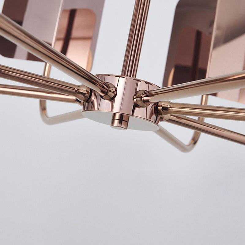 Postmodern Style Chandelier Light Metal Acrylic Pendant Light for Living Room