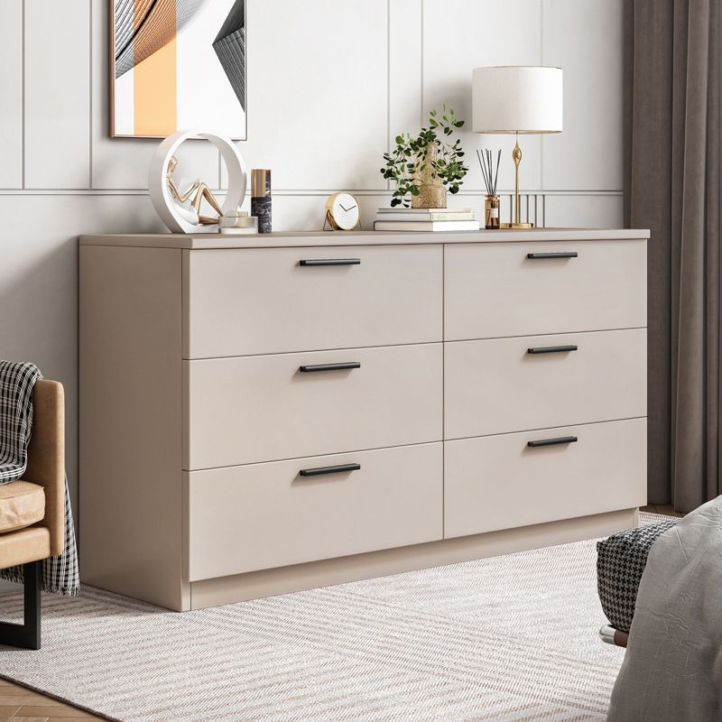 Contemporary Chest Wood Storage Chest Dresser for Bedroom 15.7" W