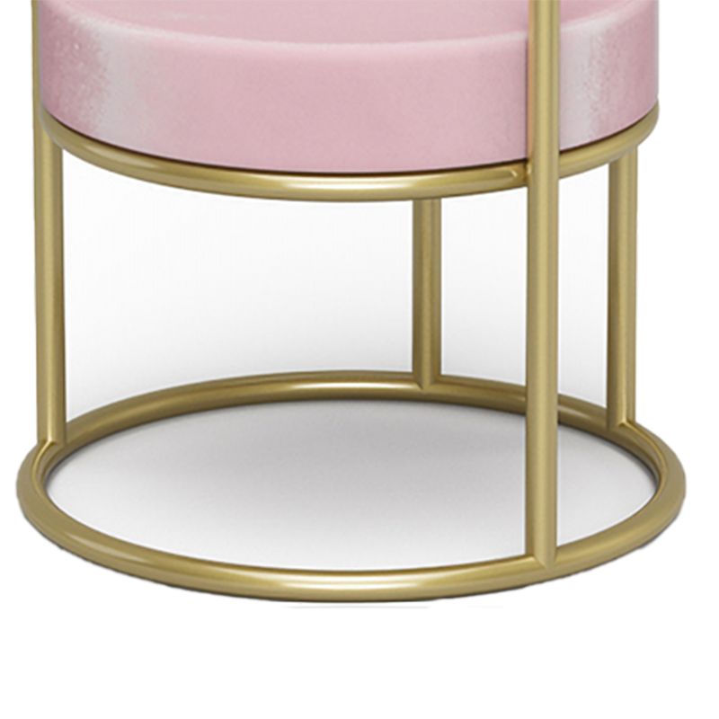 Upholstered Velvet Dining Side Chair Nordic Style Open Back Dining Side Chair