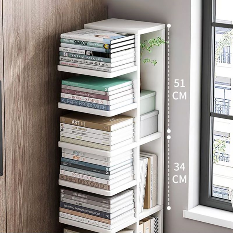 Engineered Wood Contemporary Bookshelf Standard Bookcase with Shelves
