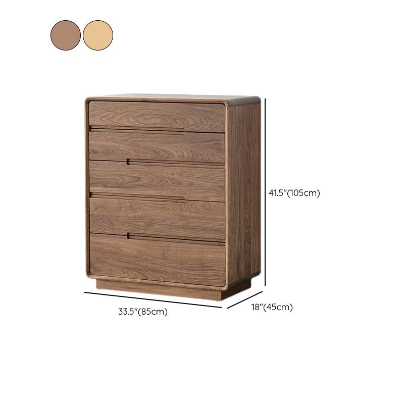 Modern Storage Chest Solid Wood Storage Chest Dresser with 5 Drawers