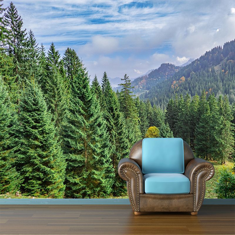 Contemporary Moisture Resistant Forest Mural Wall Covering for House Wall Decor