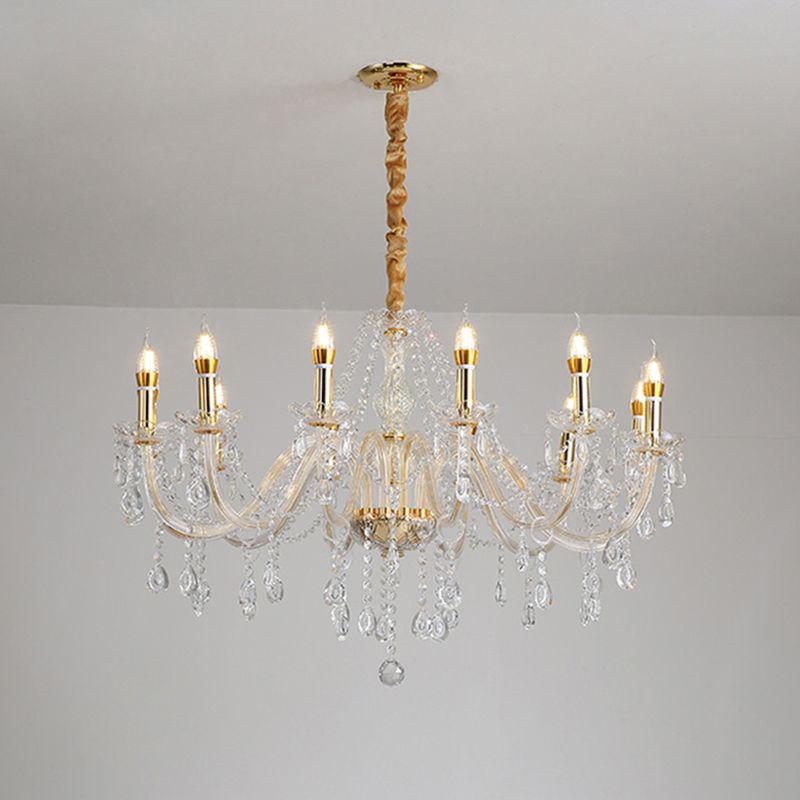Kerze Kronleuchter Leuchte Traditionelle Kristallheizbeleuchtung für das Restaurant