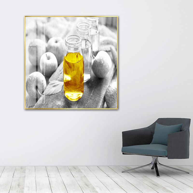 Contemporary Style Wall Art Pastel Color Foods Painting, Multiple Sizes Available
