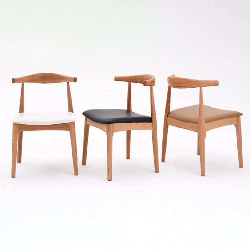 Silla lateral de comedor de madera industrial Silla de comedor con respaldo abierto para restaurante