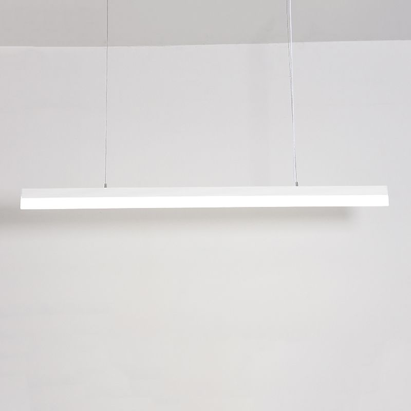 Moderne Aluminiuminselbeleuchtungskörper lineares 1-Licht-Restaurant-LED-Federungslampe