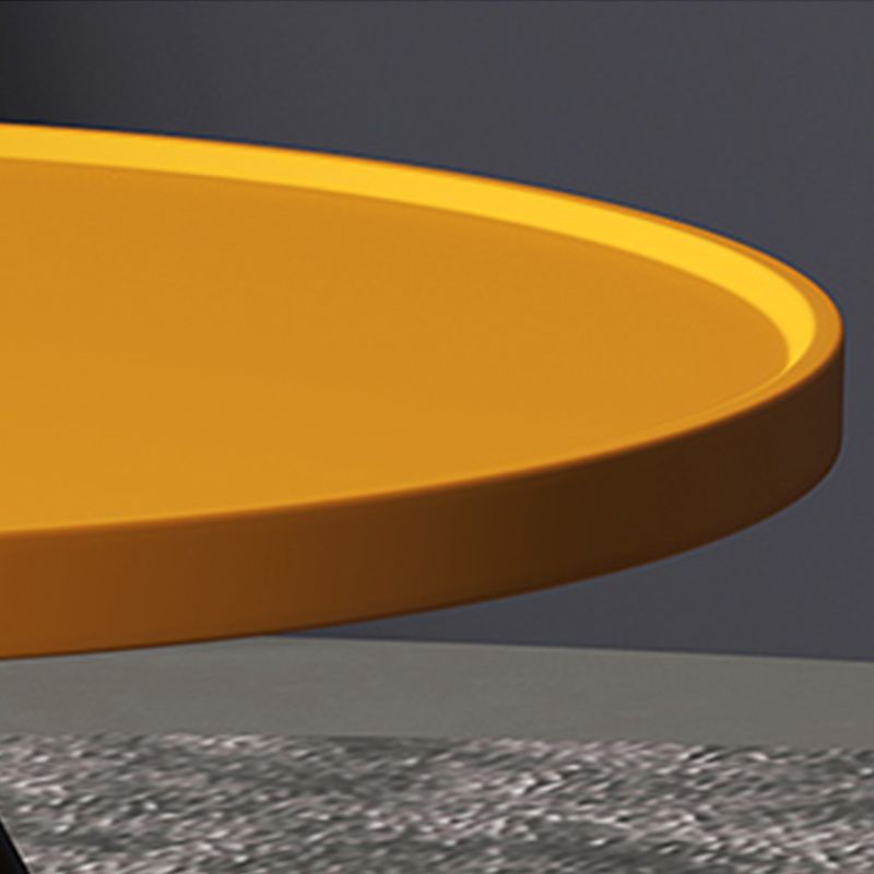 Pine Wood 4 Legs Coffee Table Modernism Round Tray Table Cocktail Table