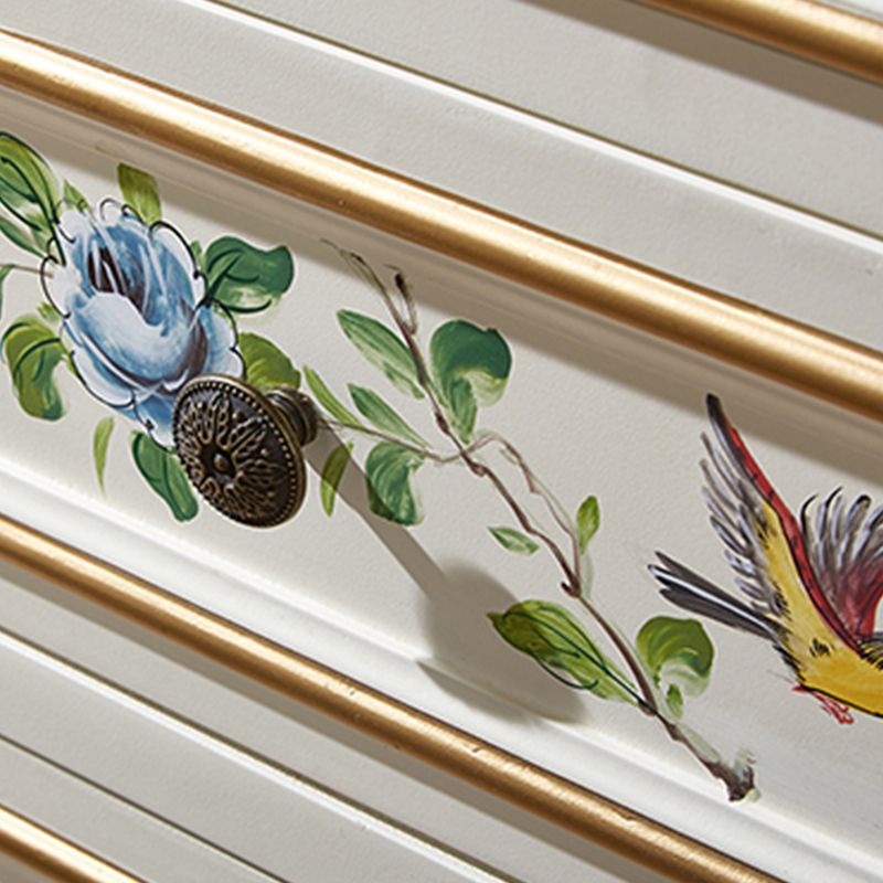 Horizontal Storage Chest Dresser Traditional Dresser with Drawers