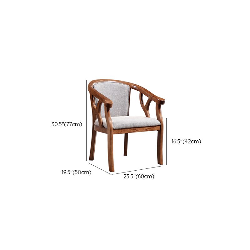 Solid Wood Frame Dining Chairs Dining Arm Chair for Dining Room