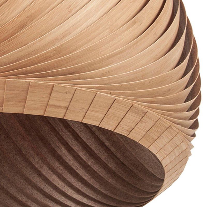 Kuppelförmige hängende hängende Licht moderner Stil Holz Anhänger Licht für Schlafzimmer Wohnzimmer