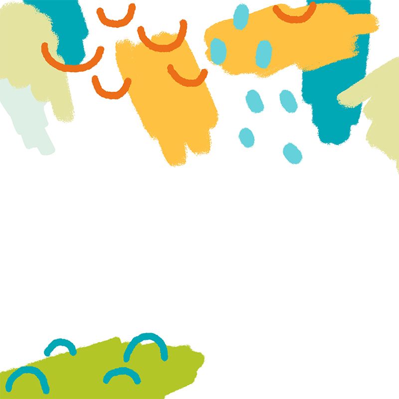 Childrens Art Raining Wallpaper Mural Yellow-Green Moisture Resistant Wall Decor for Kids Room