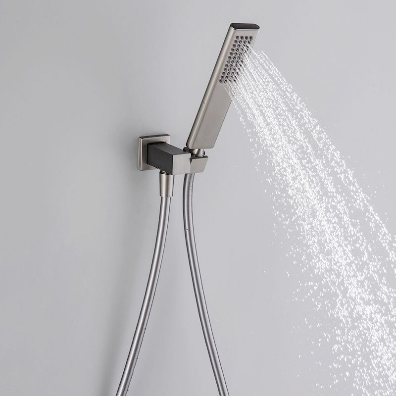 Modern Shower Trim Brass Temperature Control Handheld Shower Head Shower Combo