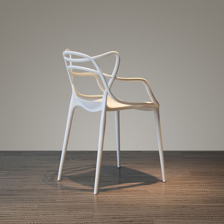 Sillas de comedor estilo moderno Sillones de comedor de cocina con patas de plástico