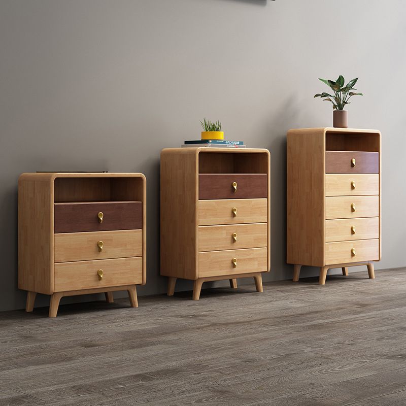 Modern & Contemporary Chest Rubberwood with Drawer Rectangle Accent Chest
