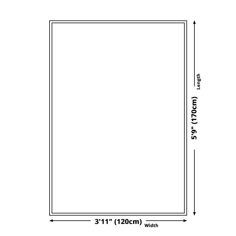 Modernist Houndstooth Pattern Rug White and Black Polyester Rug Non-Slip Pet Friendly Washable Are Rug for Bedroom