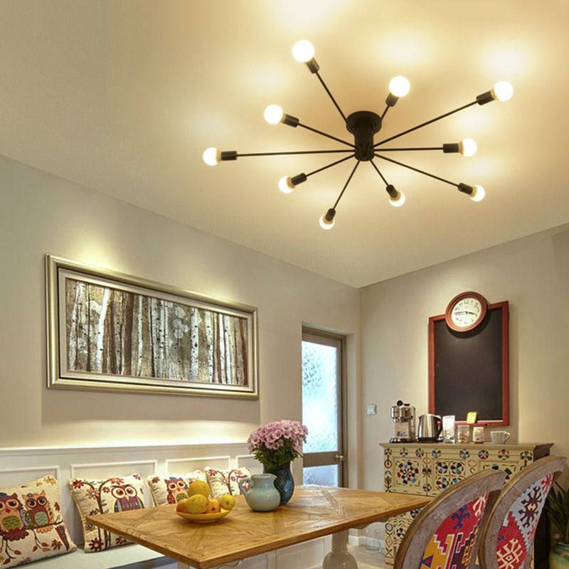 Contemporary Flush Mount Lighting Polish Finish Ceiling Light for Foyer