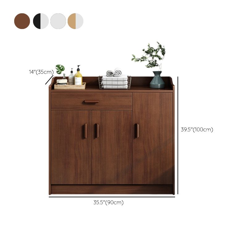39.4" Tall Wood 3 - Door Accent Cabinet Mid-Century Modern Storage Cabinet