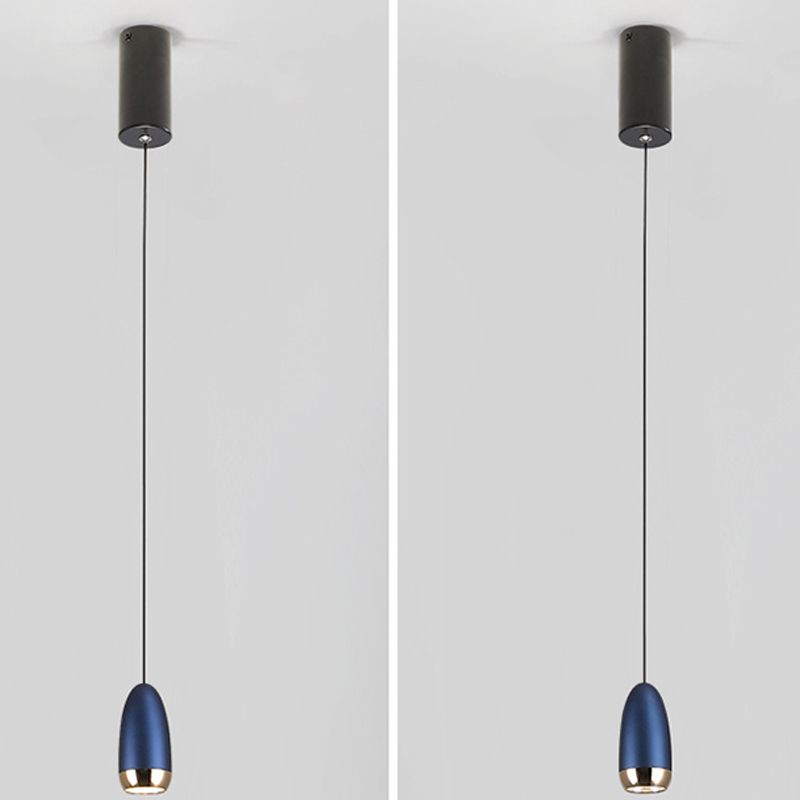 Unique Shape Hanging Lighting Modern Style Metal 1 Light Hanging Lamp for Bedroom