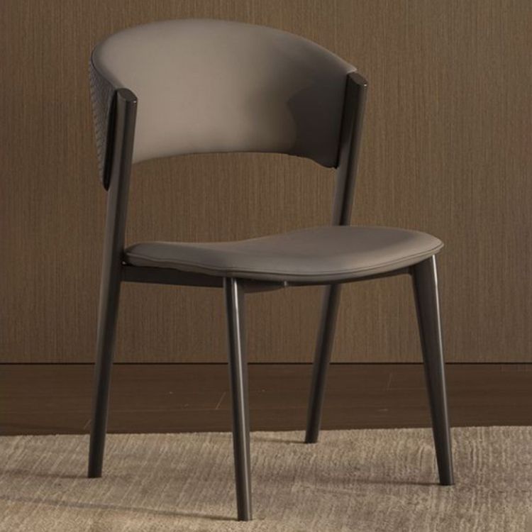Modern Simple Side Chair Metal Frame Side Dining Chair for Living Room