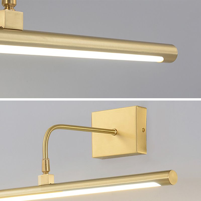MODERNO MODIALE LUMI LINEAR LINEA LUCI DI VANITÀ DI VAITÀ IDEE LIMINE DELLA parete di rame per il bagno