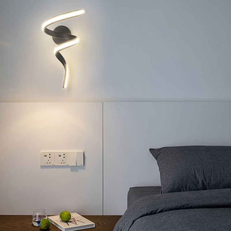 Strip Shape Wall Lamp LED Wall Mount Lamp with Silica Gel Shade for Bedroom