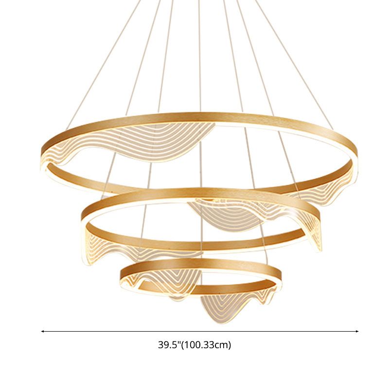 Modern Luxury Style Orbicular Pendant Lighting Fixtures Metal Hanging Light Kit for Living Room