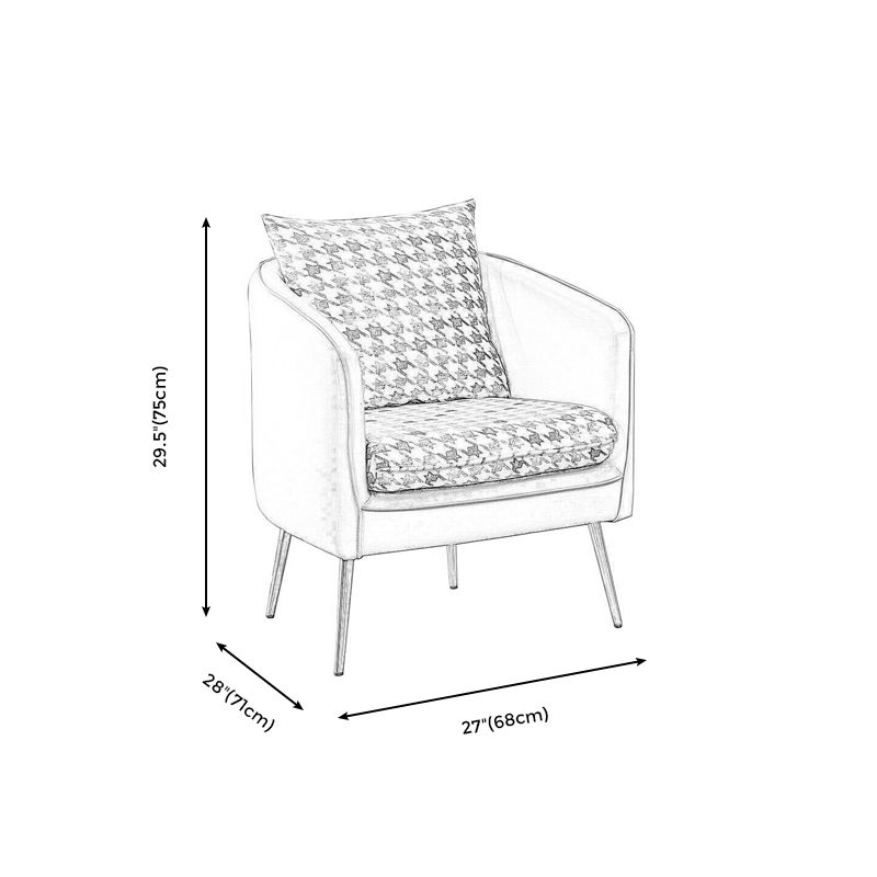 Arms Included Chair 26.7" L x 27.9" W x 29.5" H Chair for Living Room