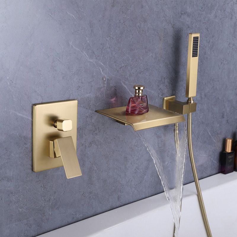 Contemporary Bathroom Faucet Wall Mounted Bathroom Faucet with Handheld Shower