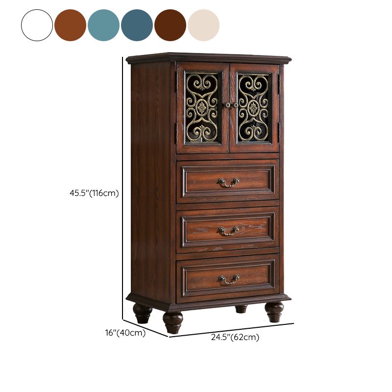15.6-inch Width Solid Wood Storage Chest Traditional Dresser