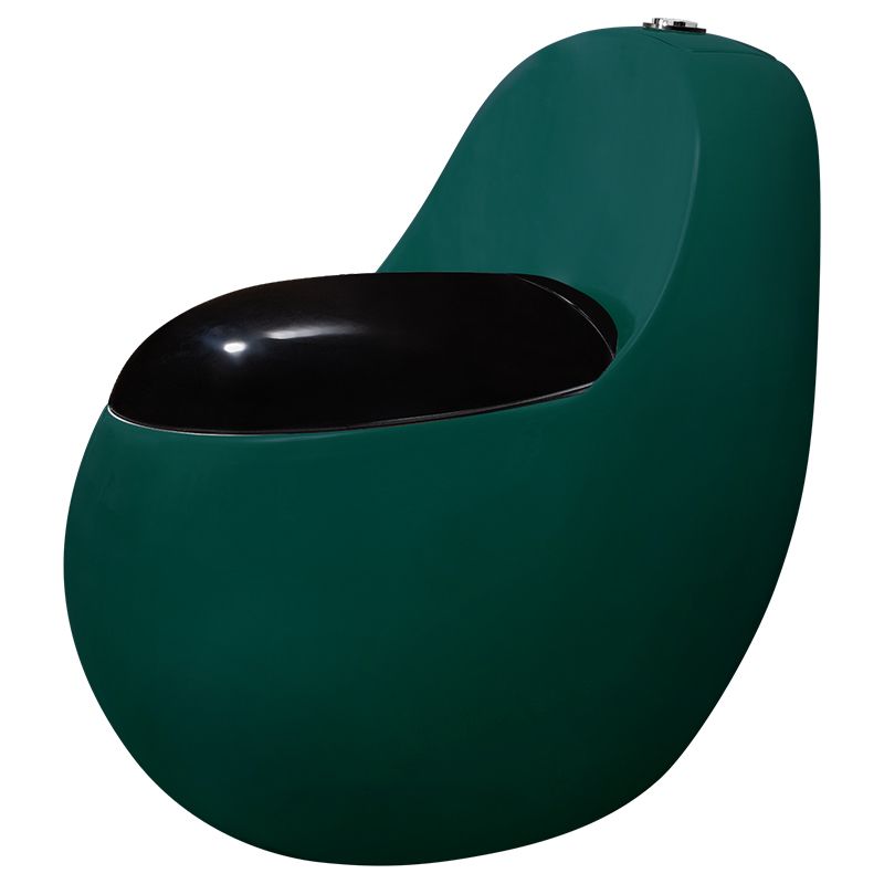 Contemporary Siphon Jet Toilet Bowl Skirted One Piece Urine Toilet with Seat