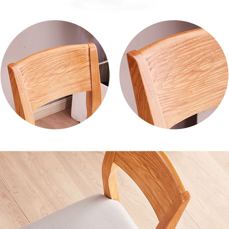 Chaise latérale rembourrée de chaise latérale sans bras contemporaine pour restaurant (ensemble de 2)