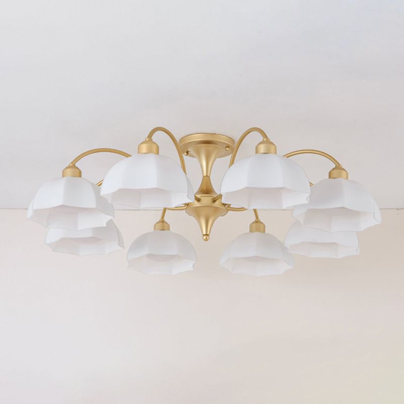 Modern Simple Iron Ceiling Light Dome Shape Ceiling Lamp for Bedroom