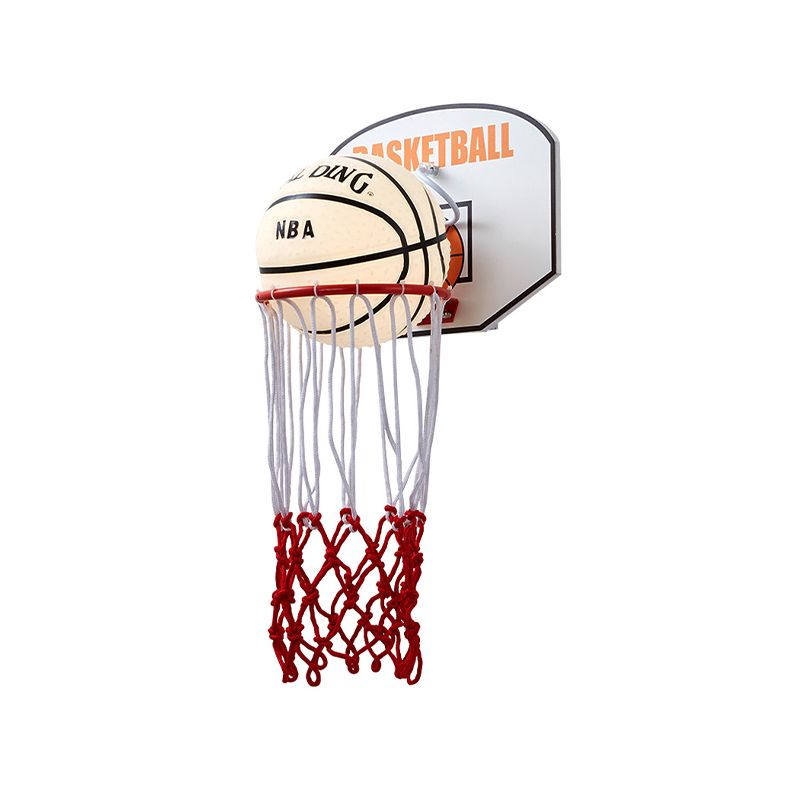 Cartoon mand frame vorm muur licht touw 1 hoofd slaapkamer sconce in rood met basketbal opaal glazen schaduw