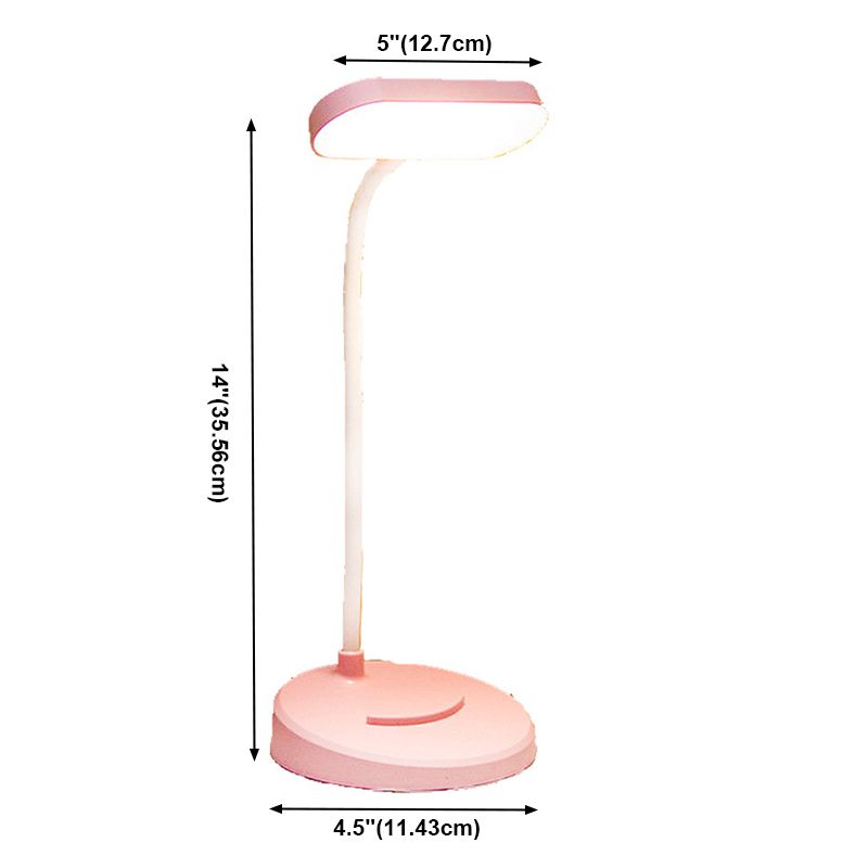 Lámparas de mesita de noche ovaladas modernas 1 Lámparas de mesa de noche LED ligeras