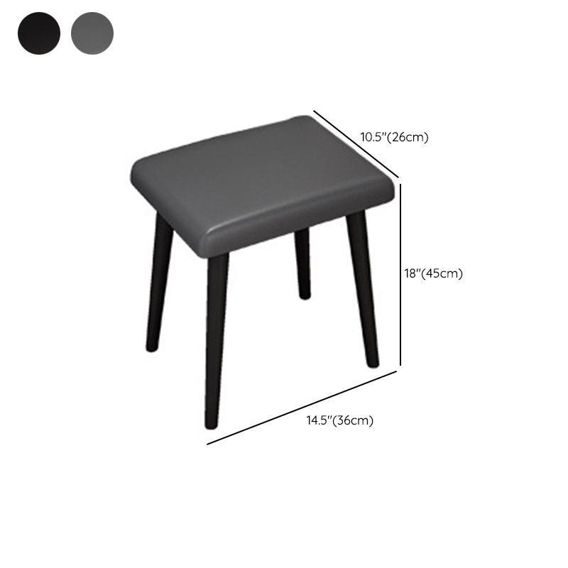 Two Piece Modern Mirrored Vanity Set Black/Grey Engineered Wood Dresser