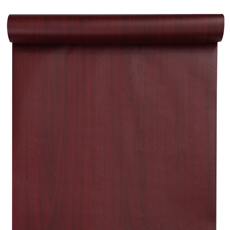 Dark Color Wood Effect Wallpaper Roll Peel and Paste Wall Covering for Living Room