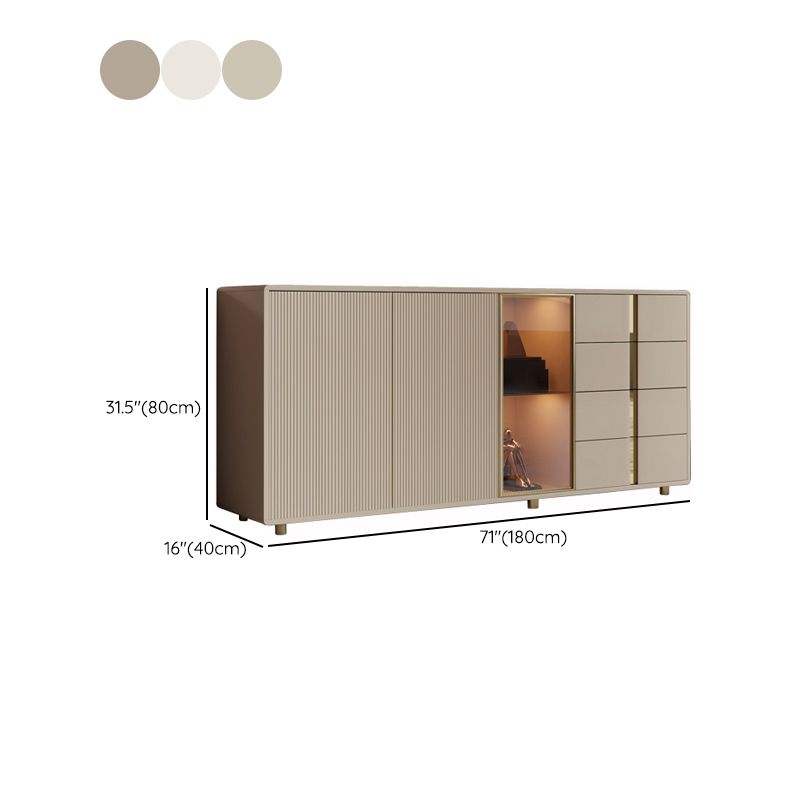 Glam Storage Chest Dresser Wooden Storage Chest with 4 Drawers